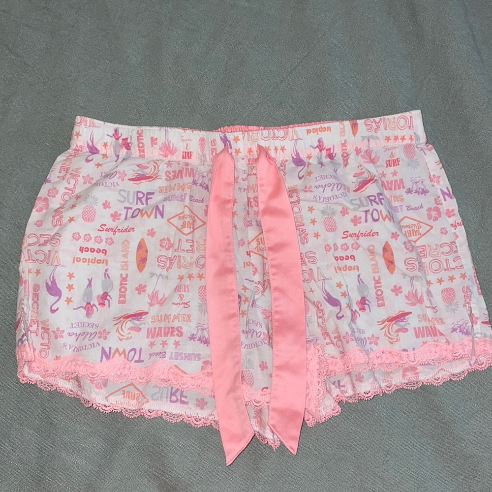 Victoria Secret pj shorts beach theme